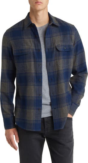 Lucky Brand Men's Long Sleeve Plaid Indigo Western Shirt, Indigo Plaid,  3X-Large : : Clothing, Shoes & Accessories