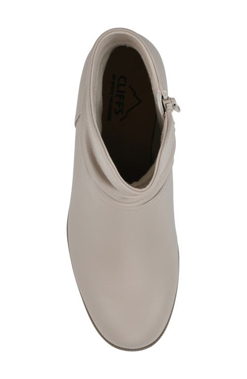 Cliffs By White Mountain Durbon Scrunch Bootie In Light Taupe Smooth