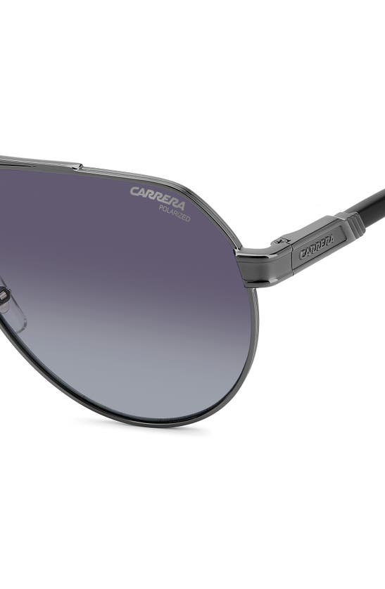 Shop Carrera Eyewear 62mm Gradient Aviator Sunglasses In Dark Ruthen/ Gray Polar