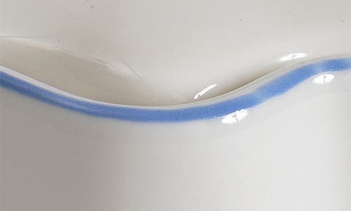 Kassatex Le Marais Porcelain Cotton Ball Jar In White/cornflower Blue