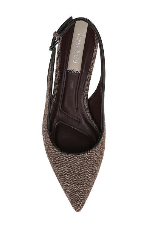 Shop Franco Sarto Racer Slingback Pointed Toe Pump In Taupe