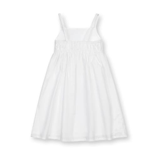 Shop Hope & Henry Girls' Sleeveless Bow Front Linen Sundress, Infant In White Bow Linen