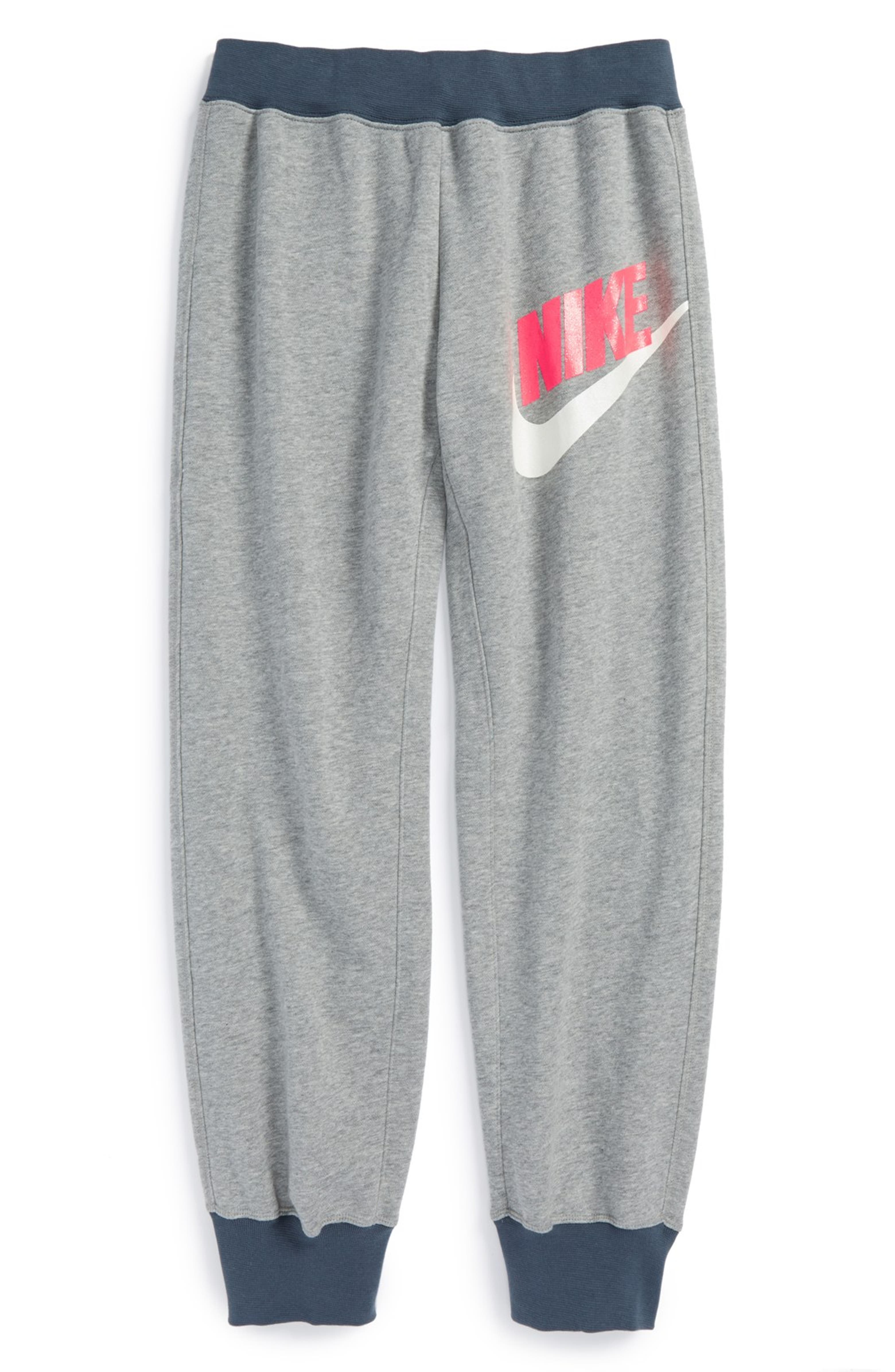 Nike Fleece Cuff Sweatpants (Big Girls) | Nordstrom