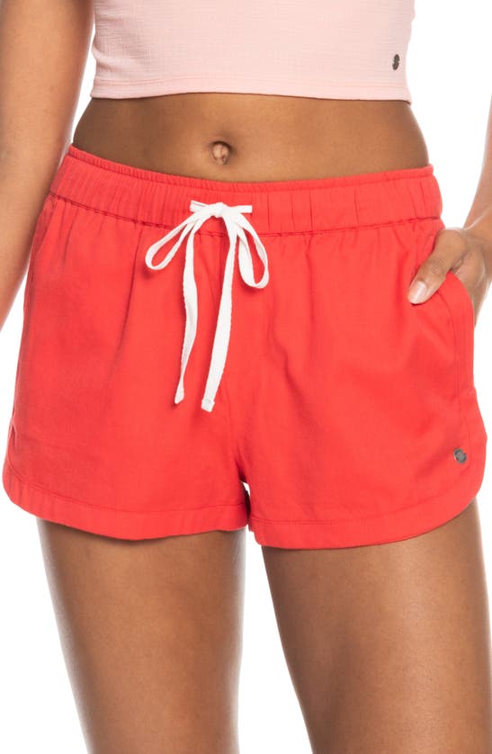 Roxy New Impossible Love Shorts In Hibiscus