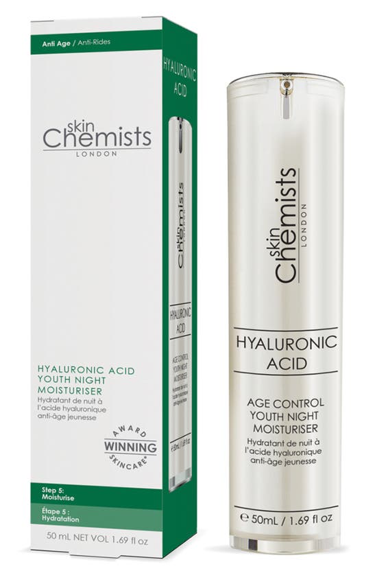 Skinchemists Hyaluronic Acid Age Control Youth Night Moisturizer In White