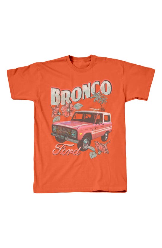 Shop Tsc Miami Bronco Cotton Graphic T-shirt In Orange