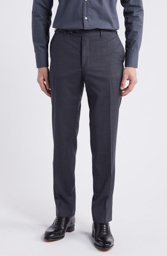 Shop Canali Siena Regular Fit Shadow Plaid Wool Suit In Charcoal