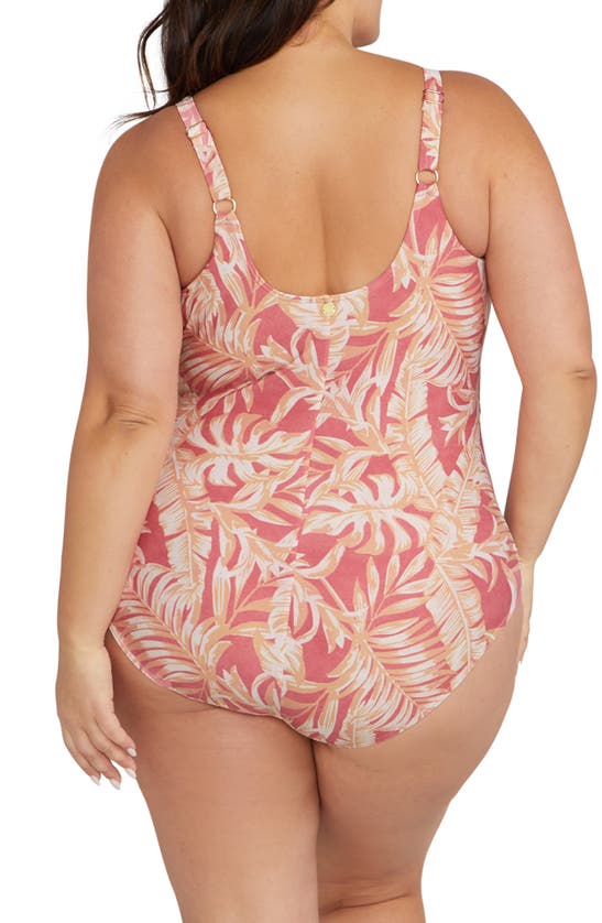 Shop Artesands Delacroix One-piece Swimsuit In Coral