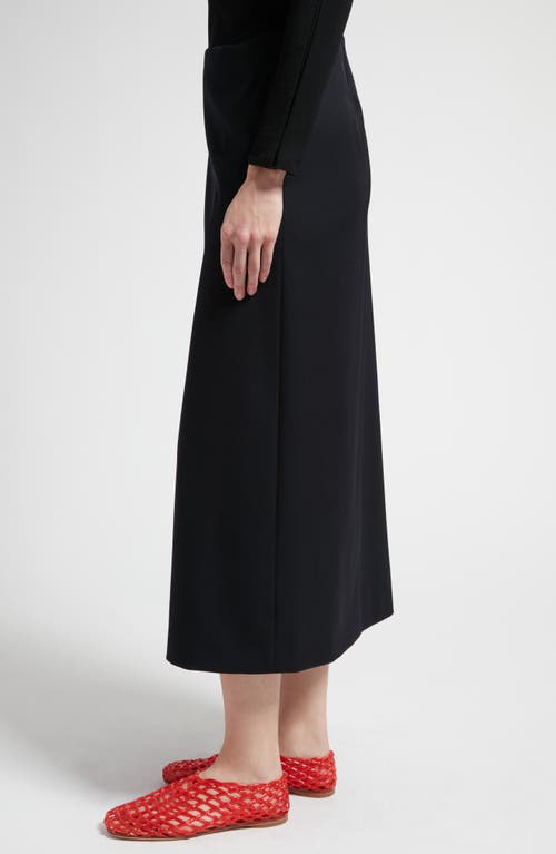 THE ROW THE ROW KAVI WOOL MIDI WRAP SKIRT 