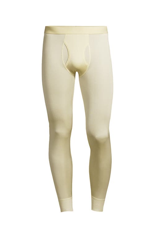 Lands' End Silk Long Underwear Pants In Ecru