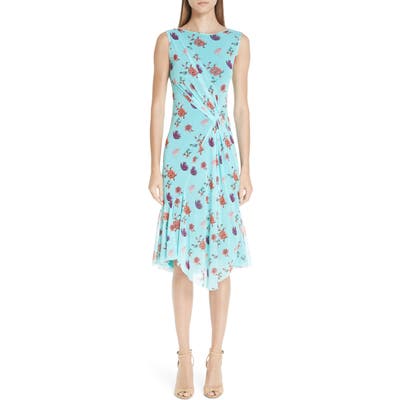 Fuzzi Floral Tulle Gathered Dress
