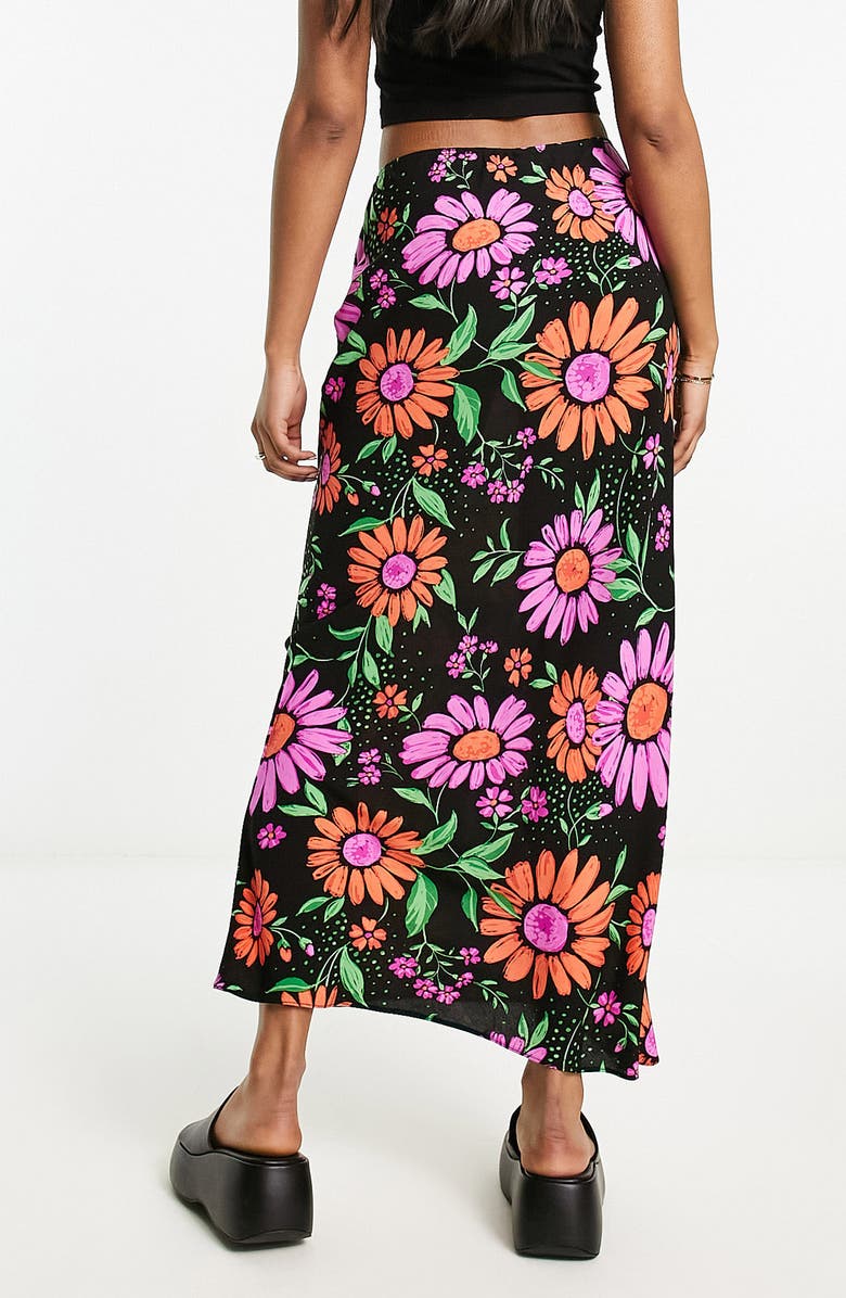 ASOS DESIGN '90s Floral Drawstring Maxi Skirt | Nordstrom