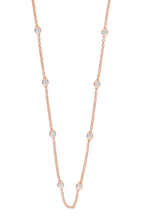 Collar Necklace Lab Created Lab Created Diamond Jewelry | Nordstrom Rack