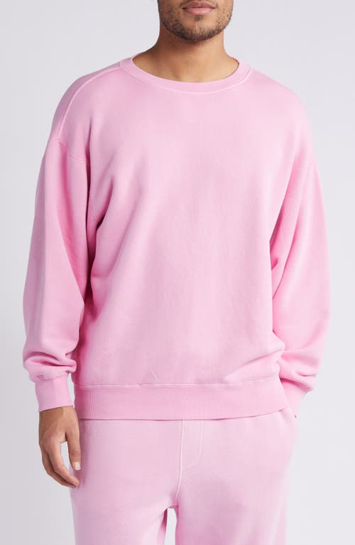 Core Oversize Crewneck Sweatshirt in Vintage Pink