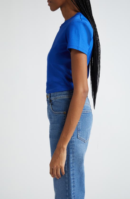 Shop Proenza Schouler Maren Organic Cotton Jersey Top In Cobalt