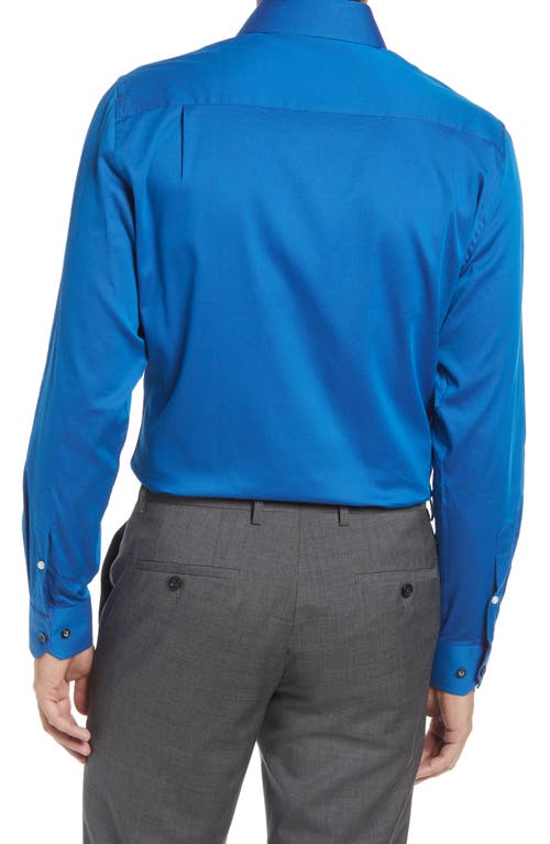 DUCHAMP TAILORED FIT STRETCH SOLID DRESS SHIRT 