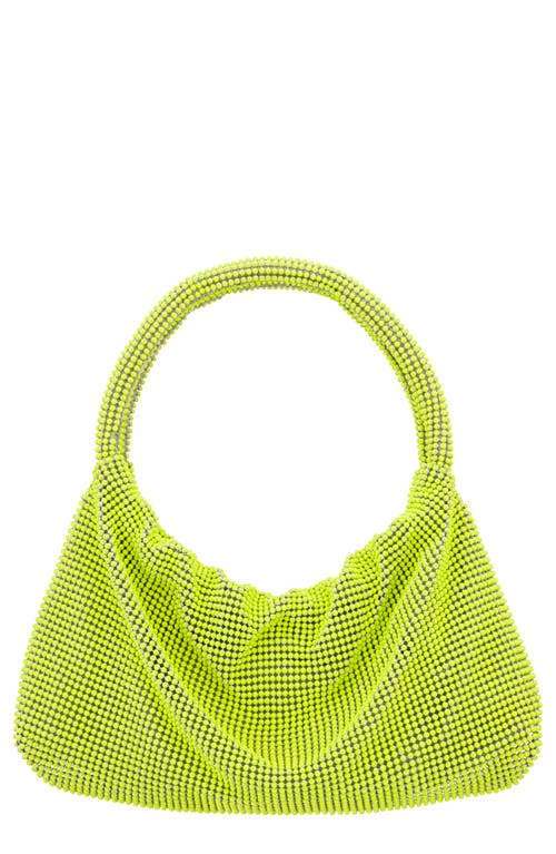 Nina Joyce Mesh Top Handle Bag in Neon Lime at Nordstrom