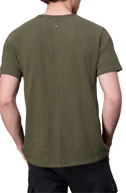 Shop Rag & Bone Classic Flame Slub Cotton T-shirt In Forest Green