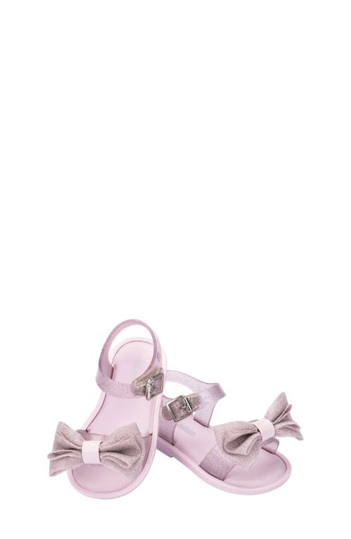Mini Melissa Melissa Kids' Mar Sweet Ankle Strap Sandal In Glitter Pink