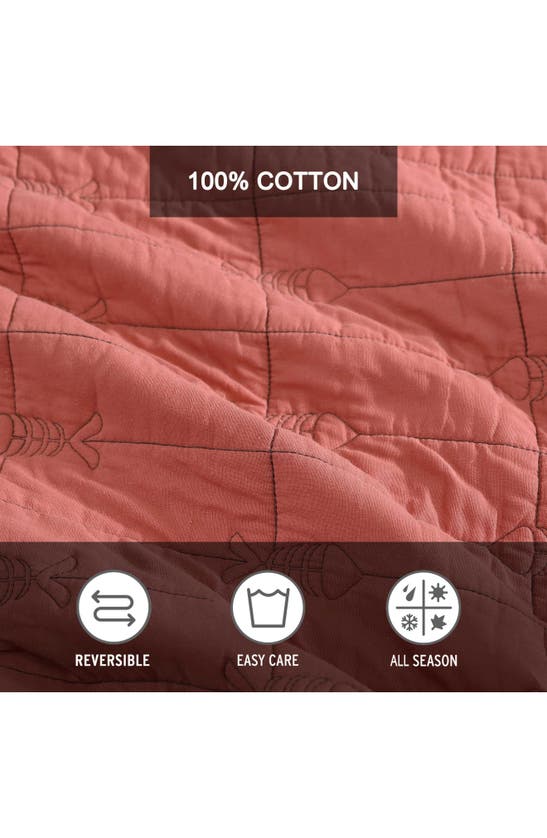 Eddie Bauer Troutdale Cotton Quilt 3-piece Set In Ginger Orange