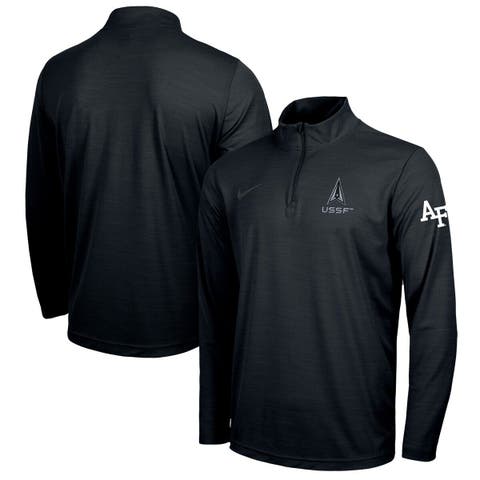 Nike Men's Philadelphia Eagles Logo Pacer Black Half-Zip Pullover