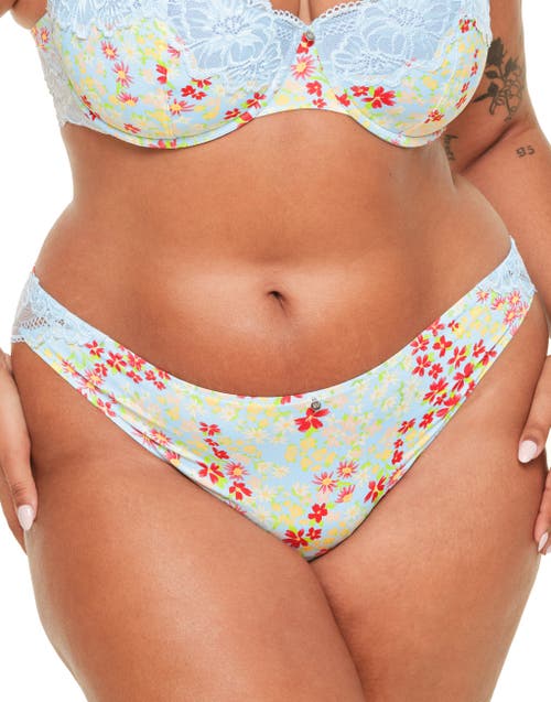 Shop Adore Me Mathilda Bikini Panties In Ditsy Blue