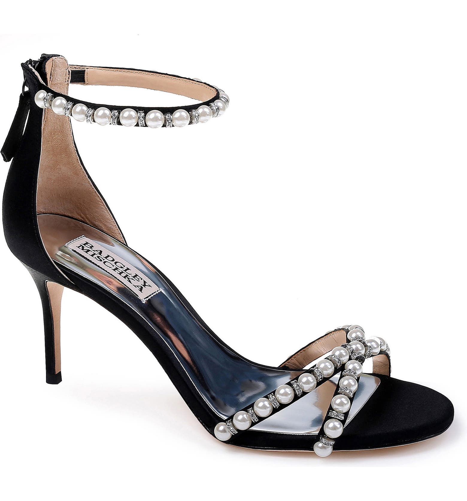 Badgley Mischka Hannah Embellished Ankle Strap Sandal (Women) | Nordstrom
