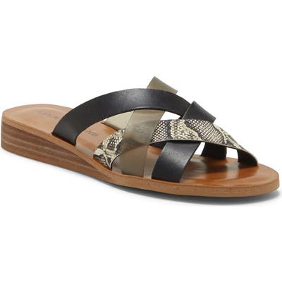 Lucky Brand Hallisa Slide Sandal, Black
