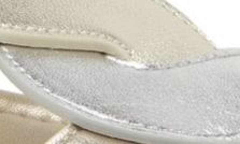 Shop Stuart Weitzman Ibiza Slide Sandal In Silver/ Light Gold