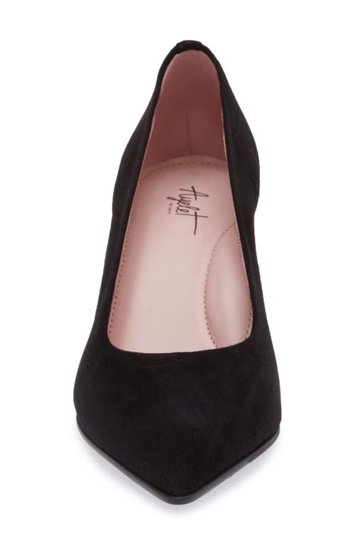Naot Margot Pointed Toe Pump In Black Classic Suede