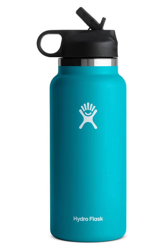 Hydro Flask 32 Ounce Wide Mouth Bottle With Straw Lid In Laguna Modesens 1840