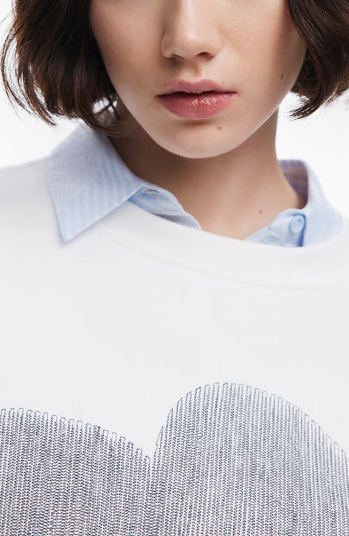 Desigual Sweatshirt In White