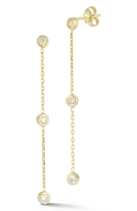 Sphera Milano Cubic Zirconia Drop Earrings In Gold