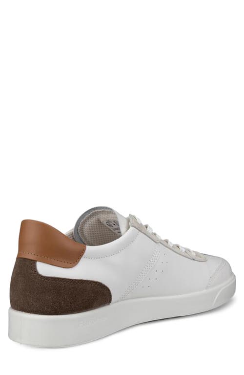 Shop Ecco Street Lite Low Top Sneaker In White/gravel/cashmere