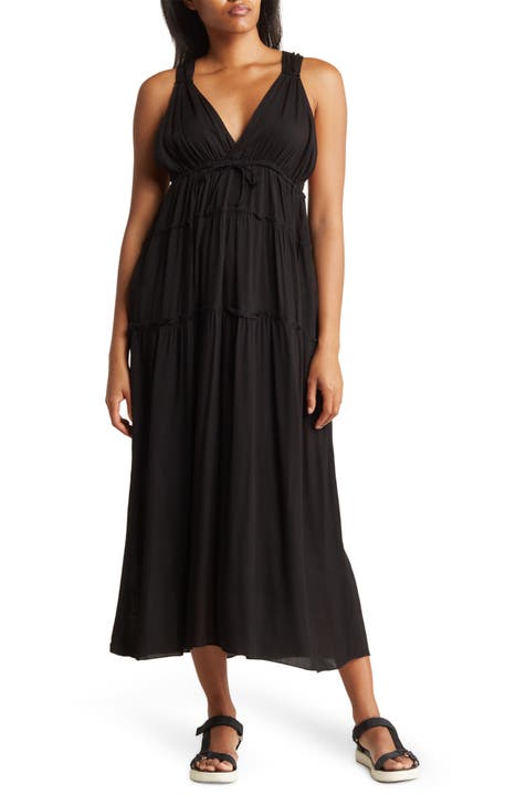 Tiered Cover-Up Maxi Dress