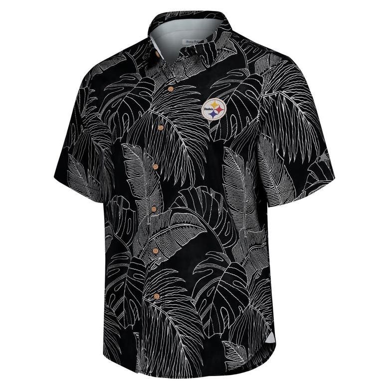 Shop Tommy Bahama Black Pittsburgh Steelers Sport Vine Line Button-down Shirt