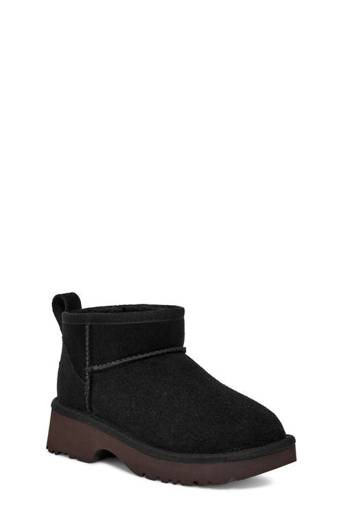 Shop Ugg(r) Kids' Classic Ultra Mini New Heights Platform Boot In Black