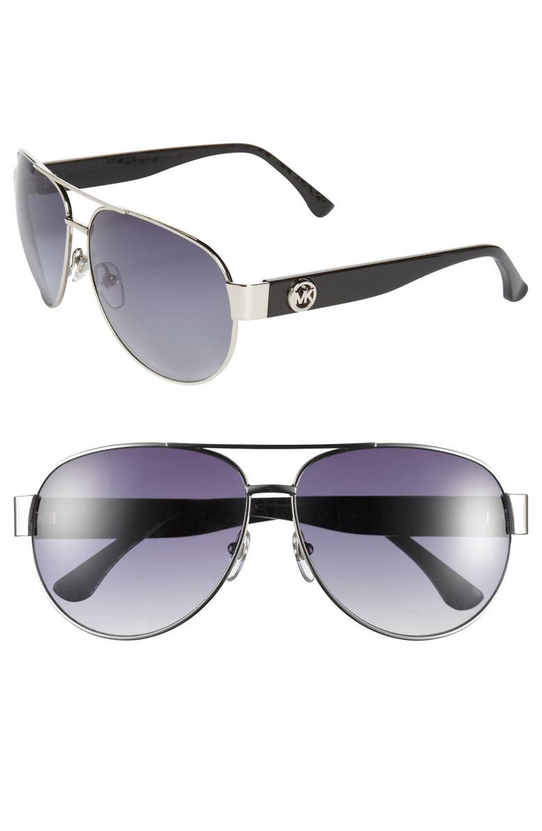 Michael Michael Kors Reese 60mm Metal Aviator Sunglasses Nordstrom