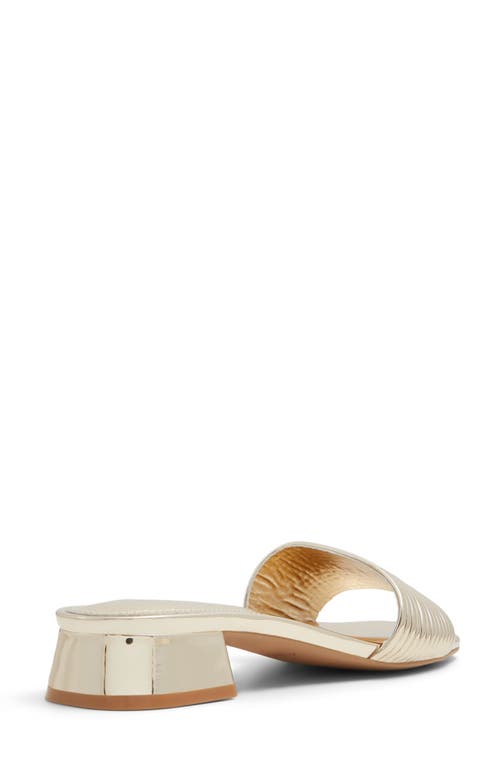 Shop Aldo Neela Slide Sandal In Gold