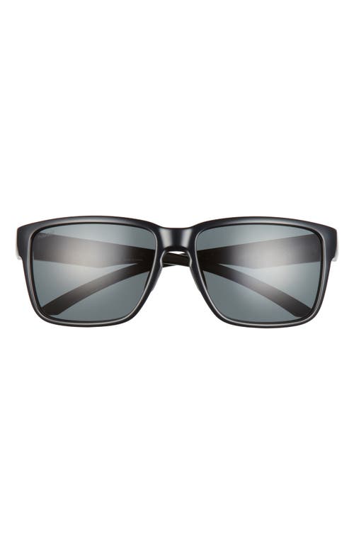 Smith Emerge 60mm Chromapop™ Polarized Rectangular Sunglasses In Black