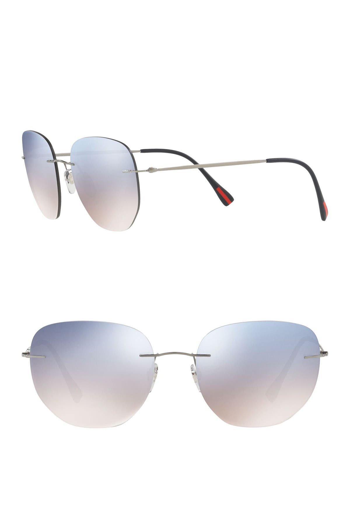 prada rimless sunglasses