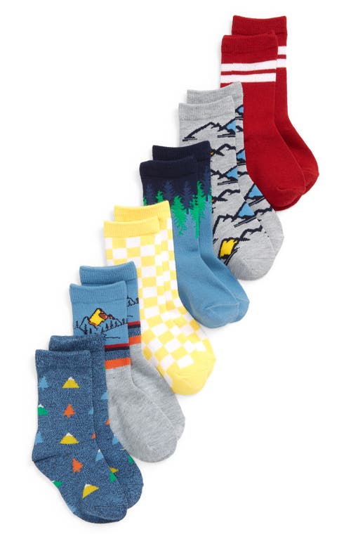 Tucker + Tate Kids' Assorted 6-Pack Crew Socks in Mountain Adventure Pack