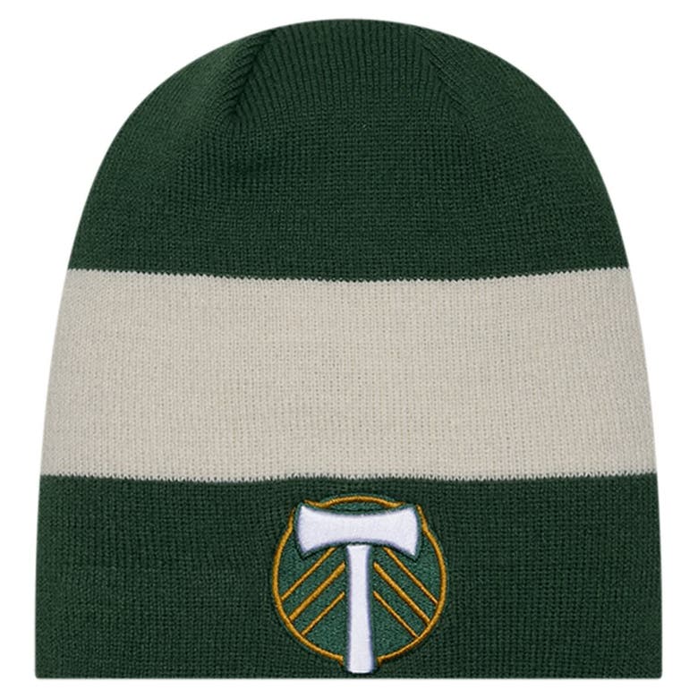 Shop New Era Green Portland Timbers 2024 Kick Off Collection Knit Beanie