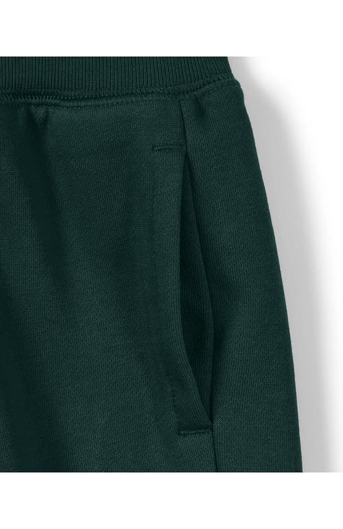 Shop Lands' End School Uniform Kids Jogger Sweatpants In Evergreen