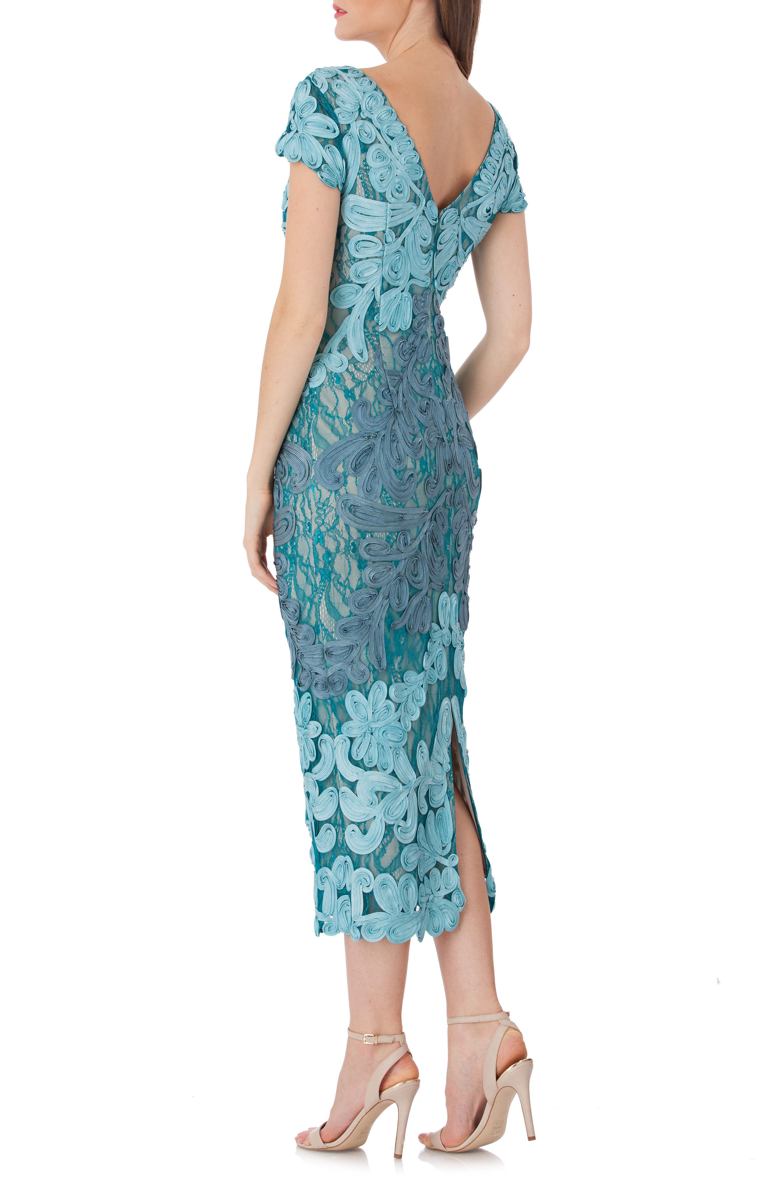 JS Collections | Soutache Lace Midi Dress | Nordstrom Rack