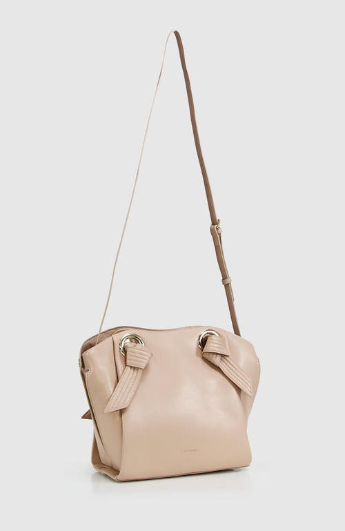 Belle & Bloom Heart Of Gold Leather Shoulder Bag - Latte