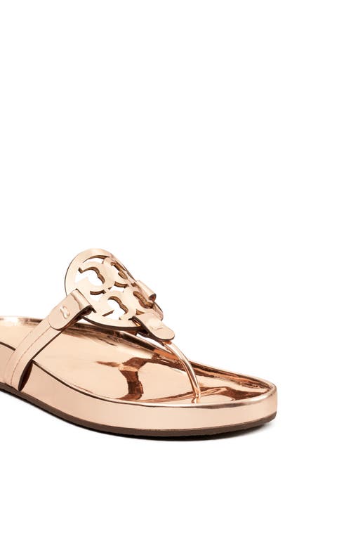 Shop Tory Burch Miller Cloud Sandal In Rose Gold