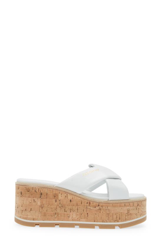 Shop Ferragamo Engracia Platform Sandal In Optic White