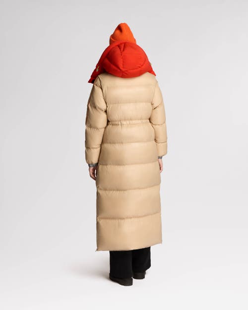 Alpenhaus Tingwick 2-in-1 Maxi Puffer With Removable Sleeves In Sandstone