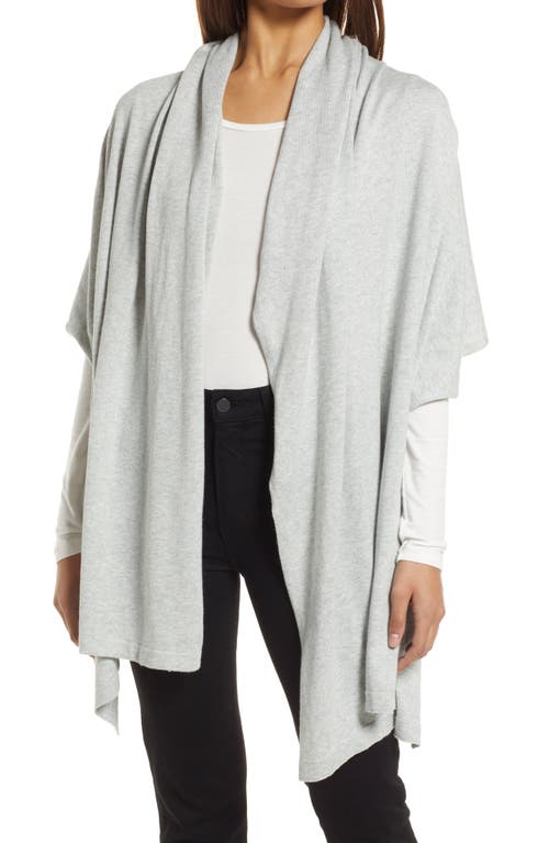 Nordstrom Transitional Knit Travel Wrap in Grey Light Heather